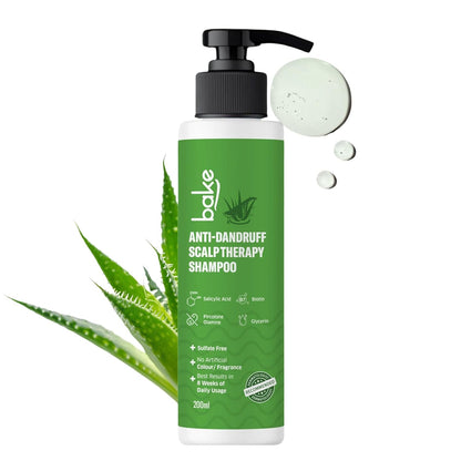 BAKE 2% Salicylic Acid Anti Dandruff Shampoo for Scalp Strengthening, Dry Itchy Scalp, For Men & Women - 200ml