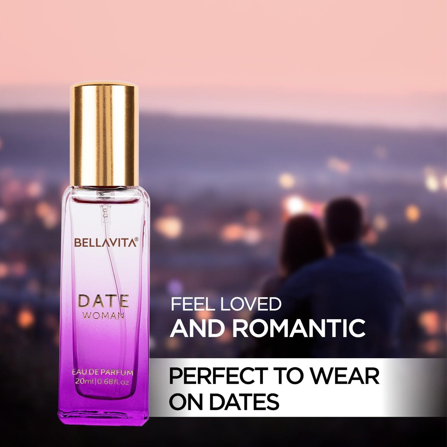 Bella Vita Luxury Date & Senorita Women Long Lasting | Perfume for Woman | Gifts for Woman | EDP 2x20ml | Jasmine, Vanilla, Lotus & Musk | Floral, Fruity & Woody