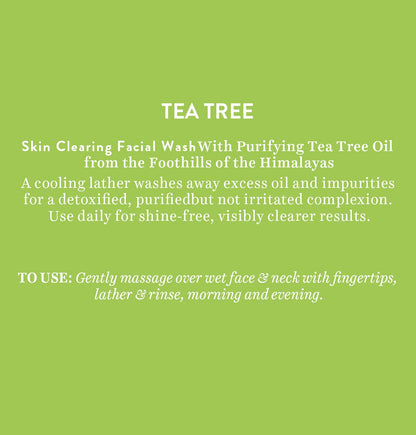 Biotique Tea Tree Skin Clearing Normal to Oily Skin Face Wash, 150 ml | Treats Acne, Pimples, Clear Skin | Paraben & SLS Free