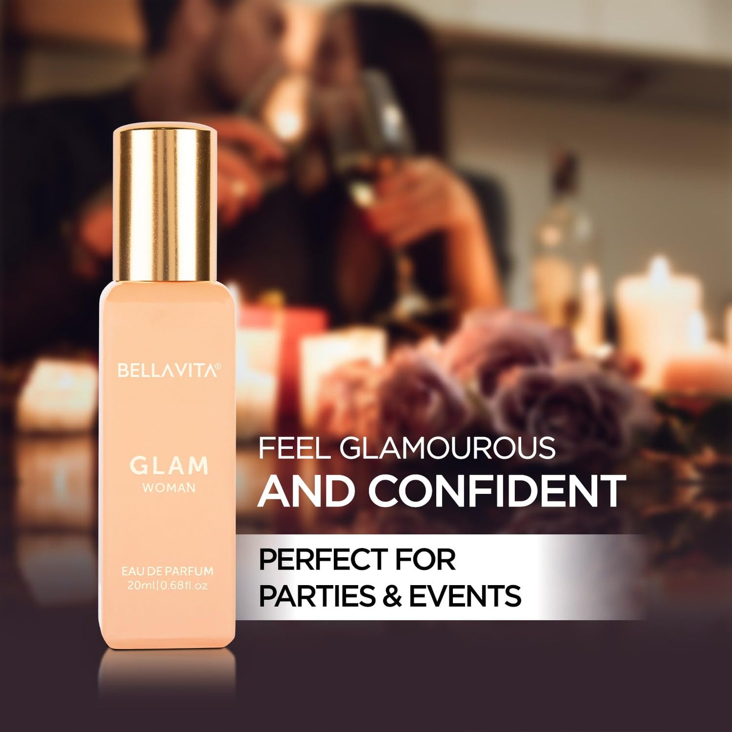 BELLAVITA Date & Glam Women Long Lasting | Perfume for Woman | Gifts for Woman | EDP 2x20ml | Floral, Fruity, Citrusy & Woody Premium Fragrance