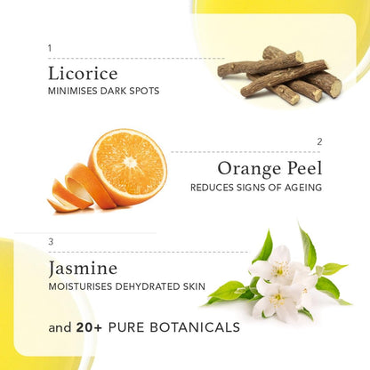 Ras Luxury Oils Radiance Brightening Body Oil with Orange Peel & Jasmine | Fast Absorbing, Non-Greasy & Lightweight | After Bath Massage Oil for Healthy Radiant Skin, 100ml