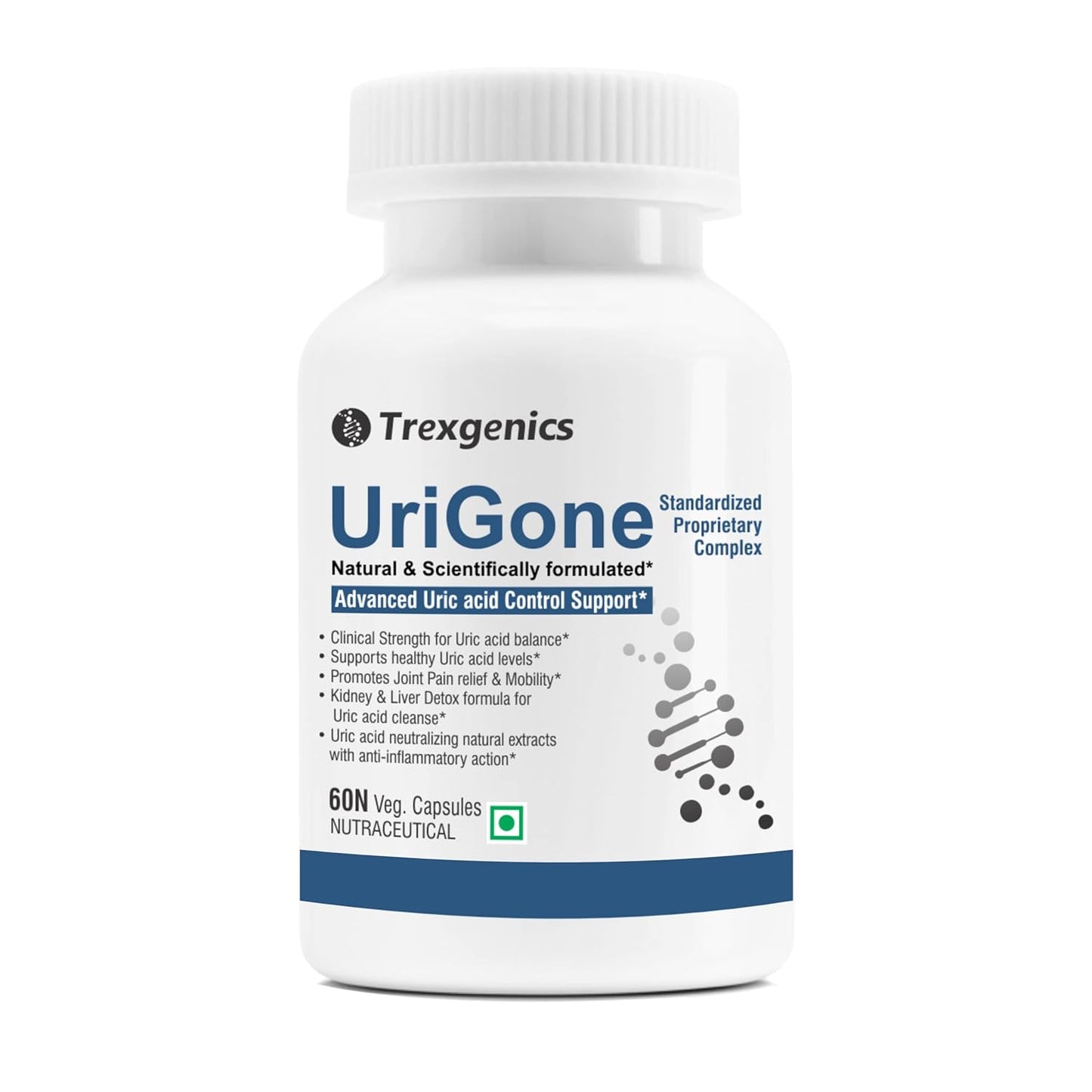 Trexgenics URIGONE Advanced Uric acid Support Proprietary Natural Formula(60 Veg caps) (1)