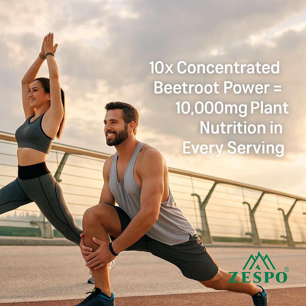 Zespo Organic Beet Root Capsules 1000mg â€“ Supports Heart Health, Blood Pressure, Energy, Antioxidant & Stamina â€“ Vegan, Non-GMO | 90 Capsules