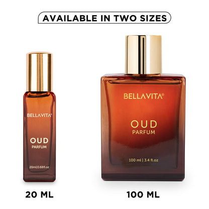 Bella Vita Luxury OUD PARFUM Intense Unisex Perfume for Men & Women with Carnation,Vanilla,Cedarwood|Woody,Oriental Long Lasting Fragrance Scent, 20Ml