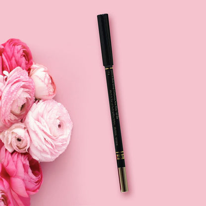 REVLON Colorstay one stroke defining eyeliner kajal, Sharpenable Pencil, Rich Glossy, Longwear and Waterproof, One Stroke to intense defined Eyes, Blackest Black