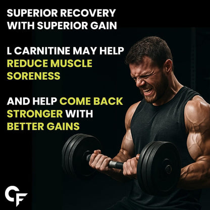 CF Carbamide Forte L Carnitine Supplement 1000mg Capsules for Men & Women | Pre Workout Supplement -Veg Capsules 60 Count