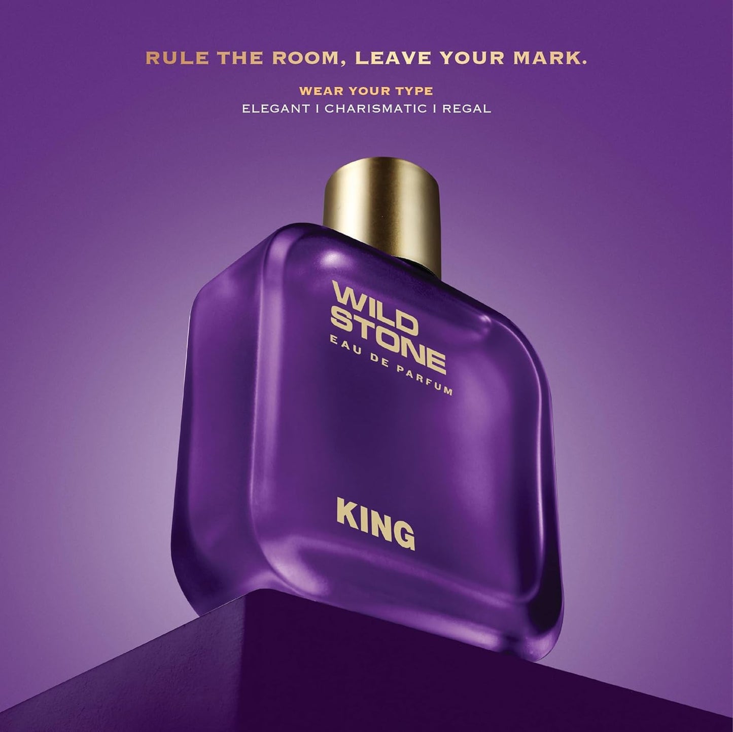Wild Stone King Perfume for Men, 100ml| Luxury Eau De Parfum | Long-Lasting Fragrance | Best Gift for Him l Premium Perfume for Men l Infused with Woody & Oriental Notes