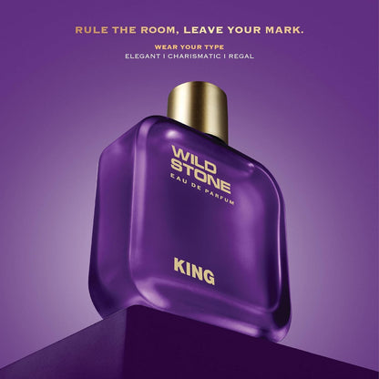 Wild Stone King Perfume for Men, 100ml| Luxury Eau De Parfum | Long-Lasting Fragrance | Best Gift for Him l Premium Perfume for Men l Infused with Woody & Oriental Notes