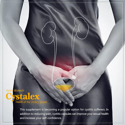 Vokin Biotech Cystalex 60 Capsules With Cranberry 150mg and Arjuna Extract 125mg Improve the Overall Health of the Urinary System