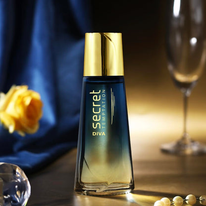 Secret Temptation Diva Luxury Perfume for Women | Long Lasting Smell & Aromatic Woody Fragrance | Eau de Parfum - 50 ml