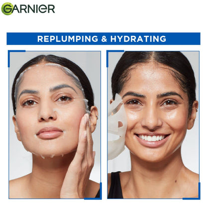 Garnier Skin Naturals, Serum Mask, Hydrating & Soothing, Hydra Bomb Pomegranate Mask, 1 pc, 28g