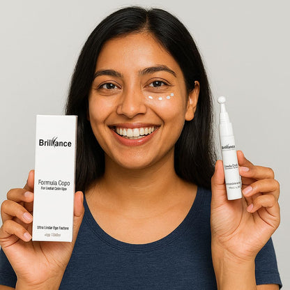 Brilliance Advance Under Eye Serum for Dark Circles & Puffiness â€“ Hydrating Anti-Aging Formula with Peptides,Niacinamide & Hyaluronic Acid | Dermatologist Tested | 15gm