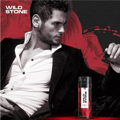 Wild Stone Ultra Sensual Long Lasting Spray Deodorant For Men, Pack Of 2 (225Ml Each)