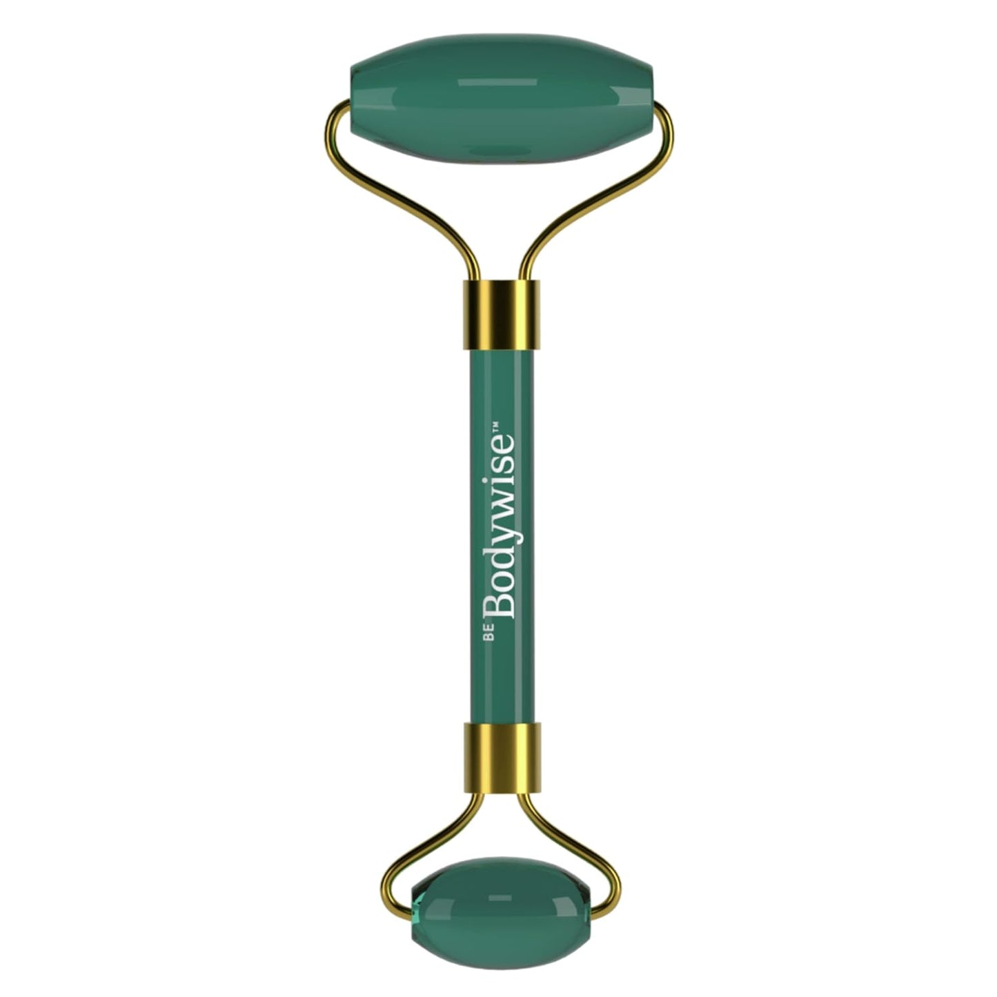 Be Bodywise Jade Roller Massager | 100% Natural Jade Face Roller | Tightens Skin, Reduces Wrinkles & Improves Blood Circulation | Best for Serum Application | Double Sided for Toning & Firming Face