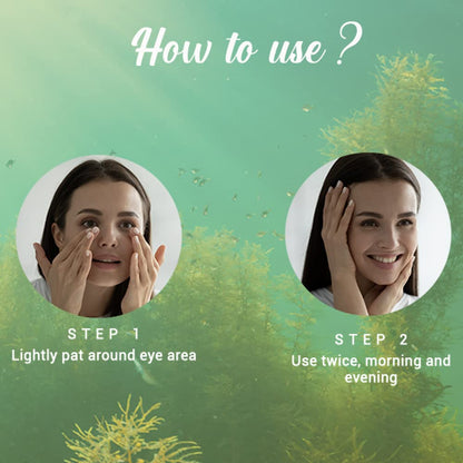 Biotique Bio Seaweed Revitalizing Anti Fatigue Eye Gel | Contains Wild Seaweed, Nutmeg, & Honey | Reduces Dark Circle and Puffiness | Suitable for All Skin Types | 15g