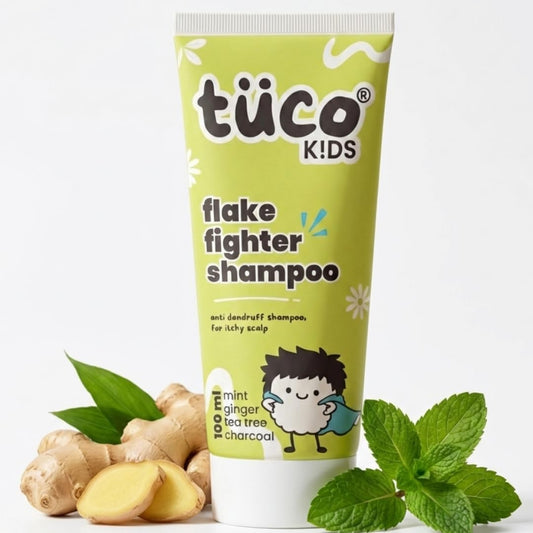 TuCo® Kids Flake Fighter Anti Dandruff Shampoo | Dry & Itchy Scalp | Paraben & SLS Free |100ml (pack of 1)