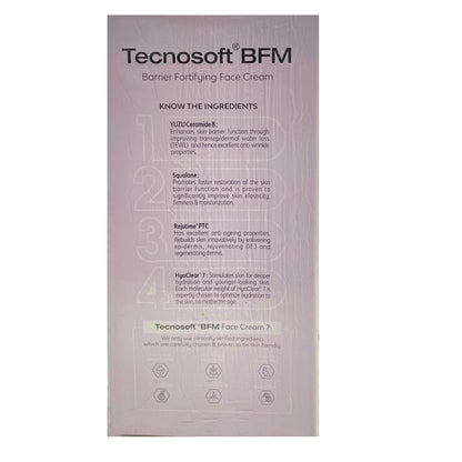 Dermashoap Tecnosoft BFM Face Cream â€“ Strengthens Skin Lipid Barrier, Rebalances Microbiome, Deeply Moisturizes Dry Skin, Reduces Wrinkles And Fine Lines â€“ 50gm