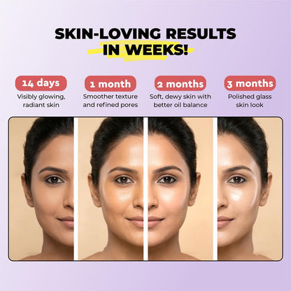 Cureveda Collagen Builder Glow Powder for Brighter & Youthful Skin, Plant-Based Supplement with Rose Water, Veg Beauty Protein, Evening Primrose 100IU, No Added Sugar, 225gm