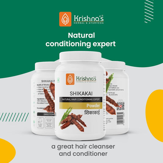 Krishnaâ€™s Shikakai Powder 100 g| Organic Shikakai Powder for Controlling Hair Fall & Dandruff