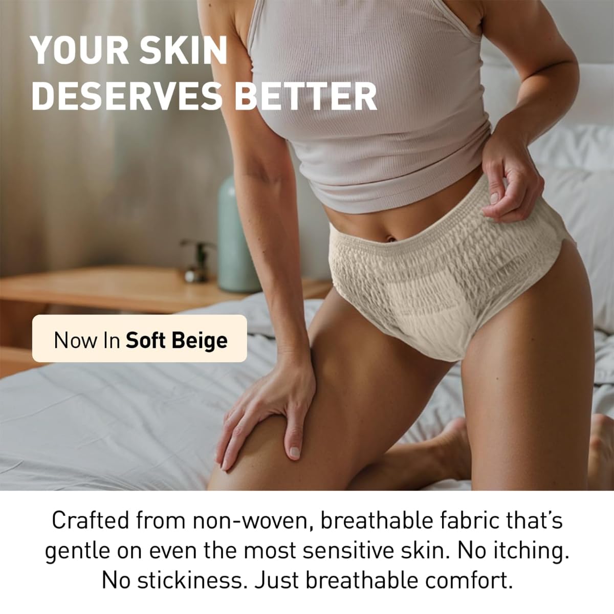 Sirona Disposable Period Panty for Girls & Women |S-M | Pack of 5 | 360Â° Coverage for Stress Free Periods | Leakage Protection for Heavy Flow | Rash Free | Super Absorbent with Comfortable Fit