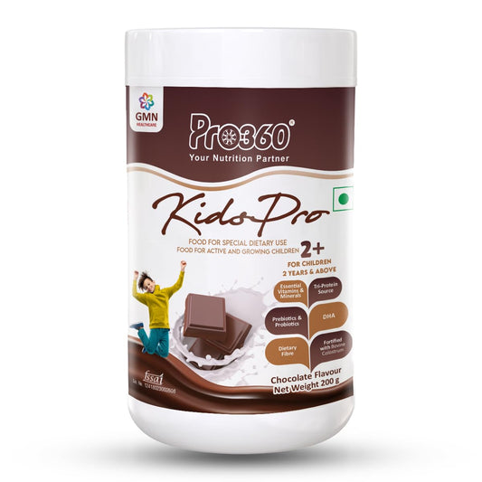 Pro360 Kidspro Protein Powder Child Nutrition & Health Supplement for Growing Children, Improves Growth and Active Strong Kids â€“ 200g (Chocolate Flavor)