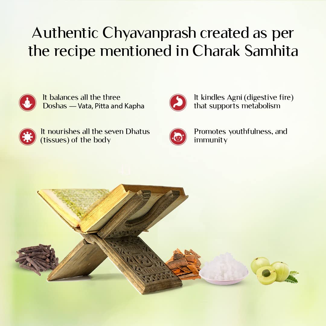 Maharishi Ayurveda Authentic Chyavanprash | Immunity Booster For All Seasons Chyawanprash | With Pure Vanshlochan | For Strength & Stamina (500gm)