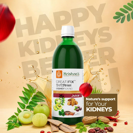 Krishna's Creatifix Juice â€“ 1000 ml | For Healthy Kidneys & Renal Support | Enriched with 30 Ayurvedic Herbs | Supports Kidney Care & Detox | Herbal & Ayurveda Formula