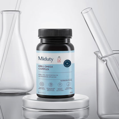 Miduty Palak Notes Antarctic Fish Krill Oil - Triple Strength Omega 3 Capsule With Astaxanthin- Antioxidant - EPA & DHA - For Joints - Heart - Liver Krill Omega 3 Supplement 60 Softgel