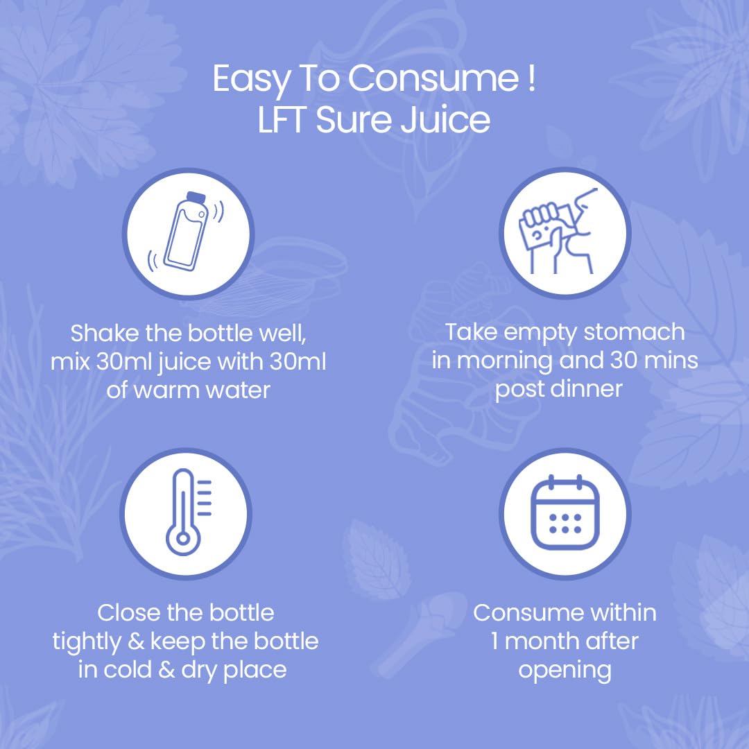 Krishna's LFT Sure Juice â€“ Enriched With 13 herbs - Natural Liver Cleanse & Detox Drink | Supports Liver Health & Digestion - 1000 ml