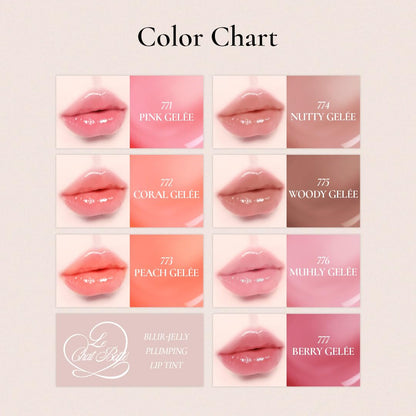 DINTO Blur-Jelly Plumping Lip Tint (775 Woody GelÃ©e, 3.5g) Korean Hydrating Water-Based Jelly Tint with Mild Plumping Effect, Non-Sticky, Long-Lasting Glossy Lip Stain, Vegan & Cruelty-Free
