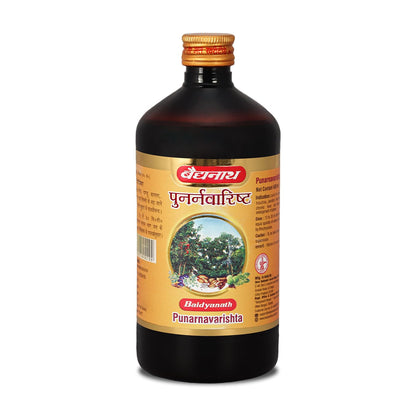 Baidyanath Ayurved Punarnavarishta - 450ML | An Ayurvedic Formulation Helpful In Liver & Kidney Disorders, Body Pains, Skin Diseases