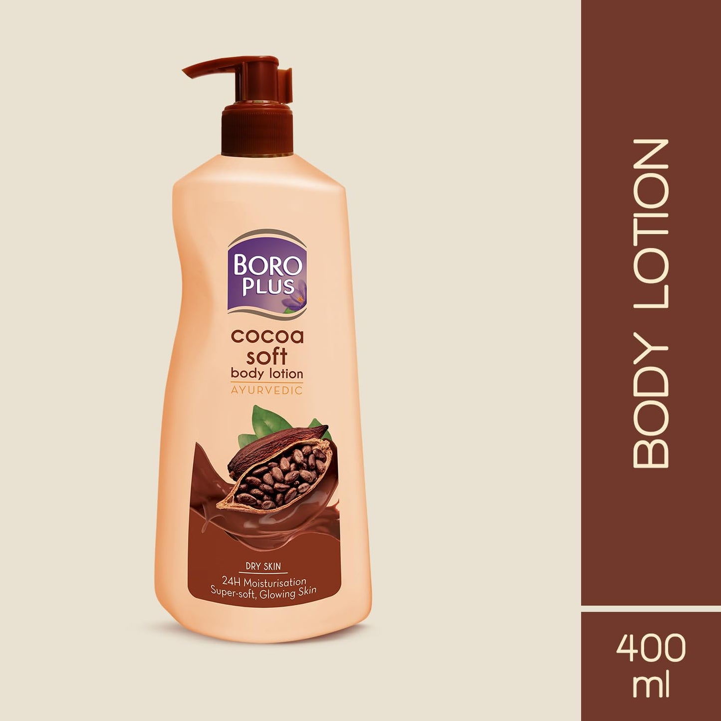 BOROPLUS Boro Plus Cocoa Soft Body Lotion For Skin Combination, 400 Ml, 1 Count