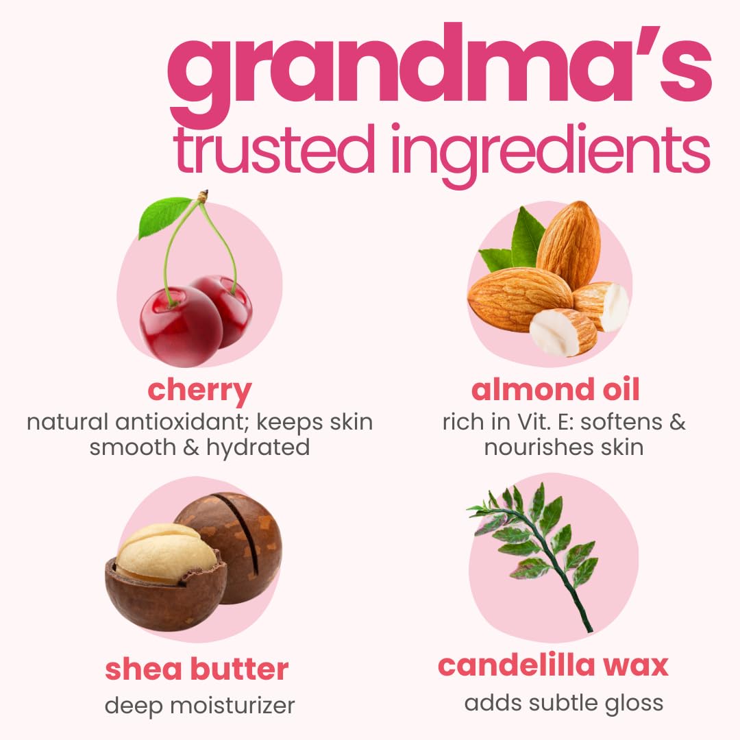 TucoÂ® Kids Lip Balm Tint | Lip, Cheek & Eyeshadow | Ages 3-15 Years | Made with 100% Natural Oils & Waxes | Free from Mineral Oils, Synthetic Fragrance and Parabens (Cherry tint, 4.5g)