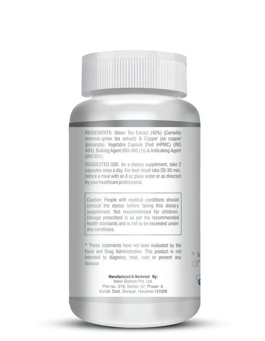 Vokin Biotech Chelated Copper Gluconate â€“ Support Connective Tissues â€“1700mcg â€“ 90 Capsules