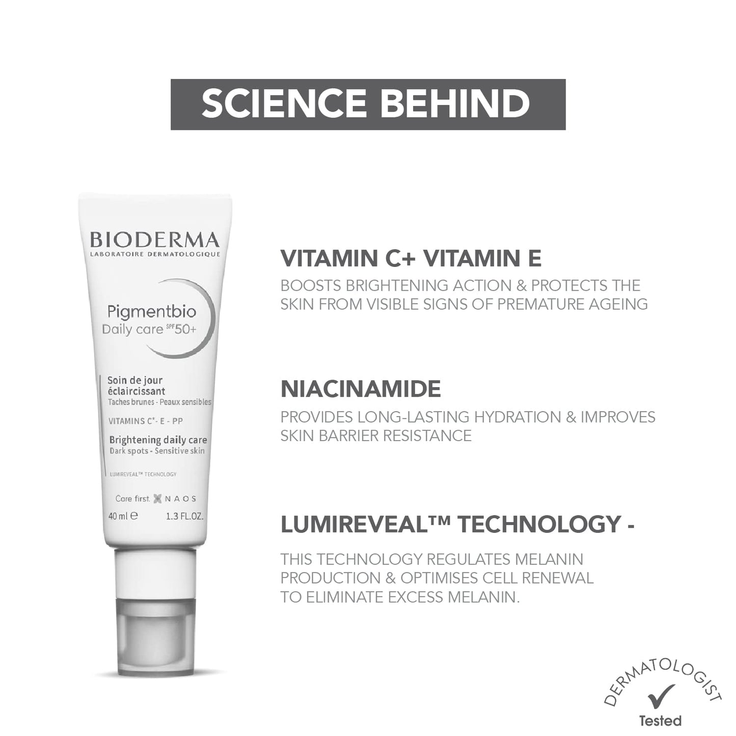 Bioderma Pigmentbio Daily Care Cream SPF 50+ 40ml