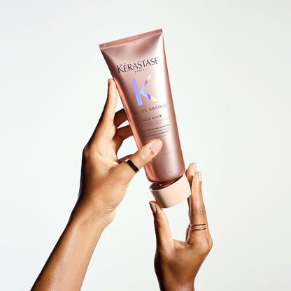 KÃ©rastase Gloss Absolu Anti-Frizz Foaming Conditioner For Bouncy, Glossy Hair | Fine To Medium Hair | 4-Days Anti-Frizz | With Hyaluronic & Glycolic Acid, Wild Rose-In-Oil | 250ml