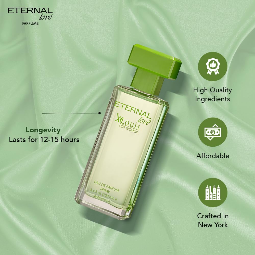 Eternal Love â€“ XLouis Eau De Parfum Women | Long-Lasting Perfume | Floral & Fruity Harmony | Travel-Friendly Grooming Essential | Refreshing Floral Scent | All-Day Freshness | 100ml