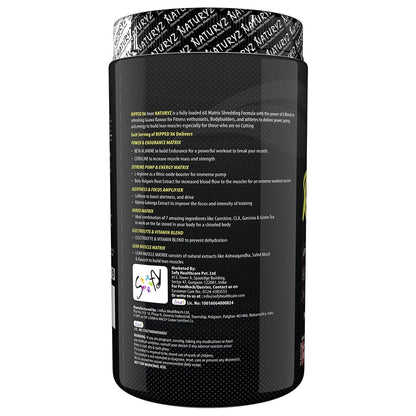 Naturyz Ripped X6 Pre Workout With Highest 24 Nutrients For Extreme Pump,Power,Endurance,Energy,Focus, For Fitness Enthusiasts,Athletes & Bodybuilders- 400 grams (Guava Flavour) - Powder, 1 count