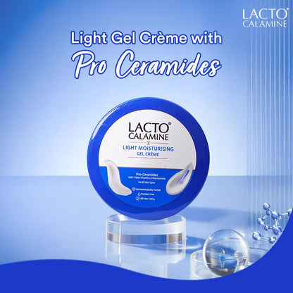 Lacto Calamine Light Moisturising Gel CrÃ¨me| Pro Ceramides, Niacinamide & Triple Vitamins| Moisturizer Suitable for oily skin|150G|