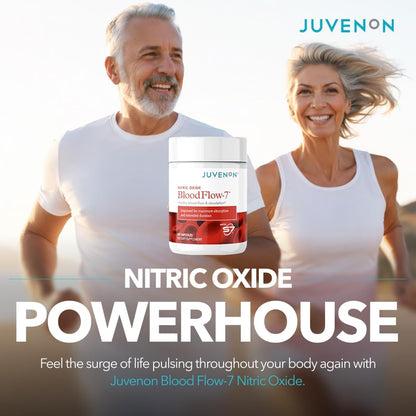 Juvenon BloodFlow-7 Nitric Oxide Supplements for Men & Women - Natural Nitric Oxide Booster with NitrosigineÂ® + S7Â® - Blood Flow & Circulation Support