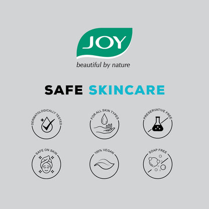 Joy Exfoliating Charcoal Face Scrub for Men & Women (200gm) | Oil Control Scrub For Face with Tea Tree | Detoxifies & Purifies All Skin Types | 100% Vegan; Gentle on Skin