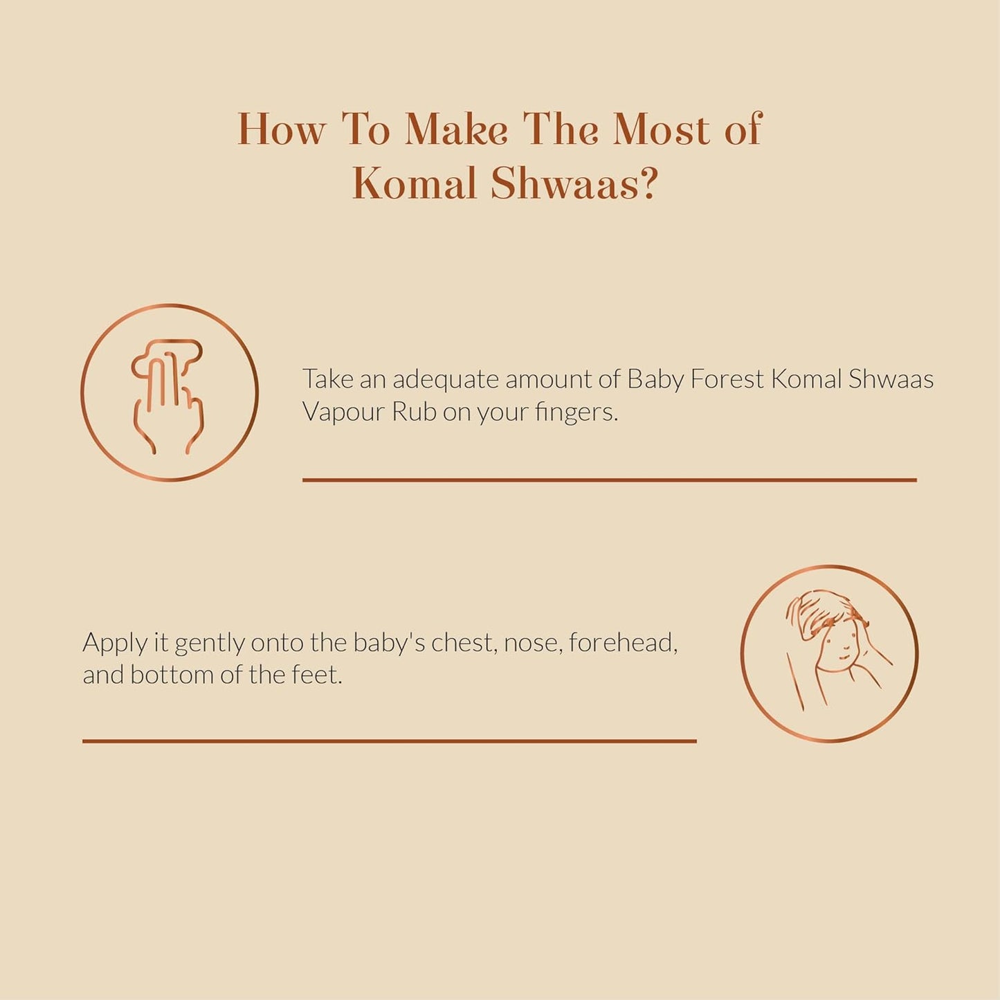 Baby Forest Komal Shwaas Baby Vapour Rub | Baby Rub for Cold & Cough | Natural Chest Rub for Kids | No Paraben | Derma Safe | Cruelty Free | 30gm