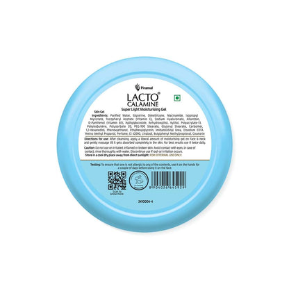 Lacto Calamine Super Light Moisturizer for Face | 150g | Moisturiser for Oily Skin with Niacinamide, Hyaluronic Acid | Face Moisturizer with 300% Instant Hydration, 90% Stronger Moisture Barrier