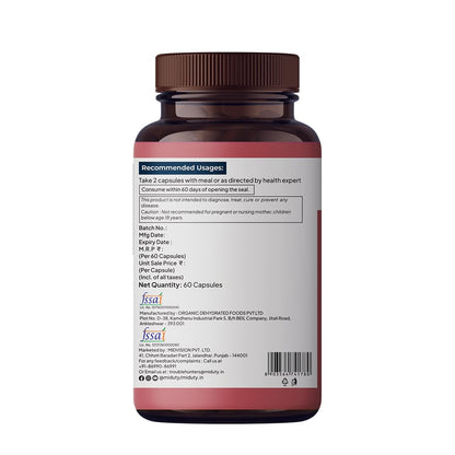 Miduty by Palak Notes Organic Blood Builder, Anemia Supplement, Green Amla, Barley Leaves, Beet Root, Organic Iron Supplement, Hemoglobin Booster, Increase HB, Organic Blood Builder Pack - 60 Caps