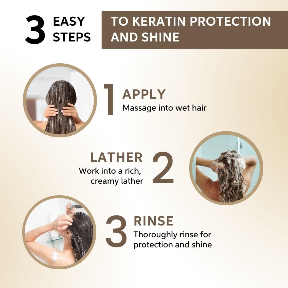 Wella Professionals SP LuxeOil Keratin Protect Shampoo | Lightweight Luxurious Cleansing | Hair Strengthening | With Argan, Jojoba & Almond Oil