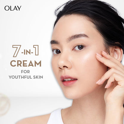 Olay Total Effects Serum |with Vitamin C, B5, Niacinamide, Green Tea |Fights 7 signs of ageing for glowing, hydrated and younger looking skin |Suitable for Normal, Dry, Oily & Combination skin |50 ML
