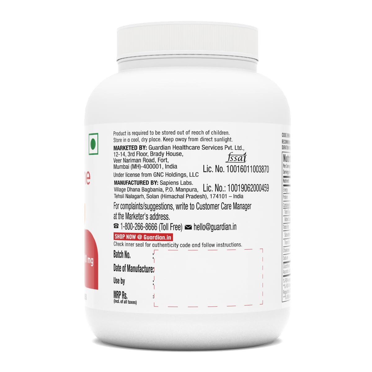 GNC Glutathione 500mg With Vitamin C For Clear & Radiant Skin | 60 Veg Capsules | Reduces Dark Spots & Melanin Pigmentation | Boosts Immunity | Fights Pollution & UV Damage | For Men & Women| Formulated In USA