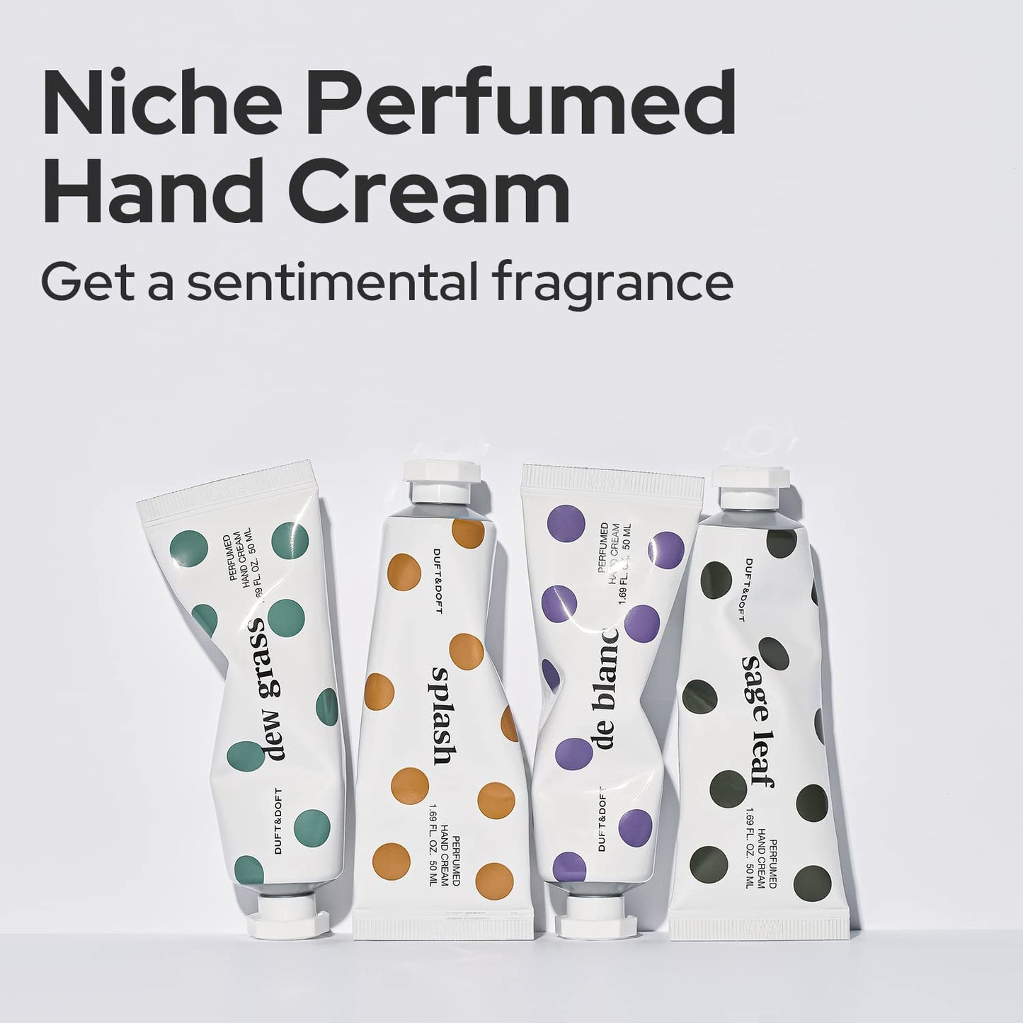DUFT & DOFT Hand Cream for Dry Cracked Hands â€“Iris, Tuberose, and Sandalwood Scented Lotion - Moisturize Dry Skin and Repair Damaged Skin â€“ Dew Grass Perfumed Hand Cream