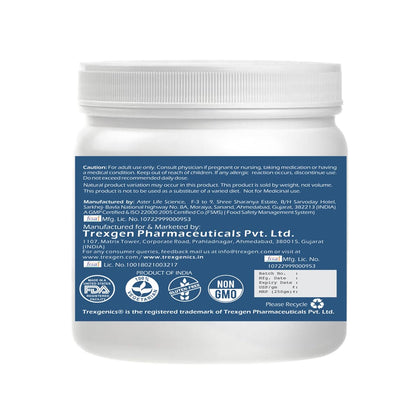 Trexgenics INULIN FRUTAFIT HD PURE POWDER From SENSUS, NETHERLANDS, Chicory root source prebiotic fibres for Gut Health (Frutafit HD Inulin (250 gram))