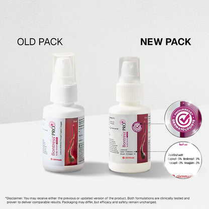 Bontress PRO+ Scalp Serum | Powered by Pro Active Peptides â€“ 5% Capixyl, 3% Redensyl, 3% Anagain, 3% Procapil | Dermat recommended Hair Growth Serum | 94% Users Reported Hair Growth in 28 Days | 30ml